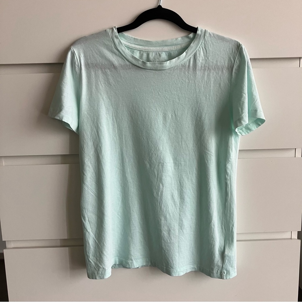❤️GAP Organic Cotton Vintage Crew Turquoise